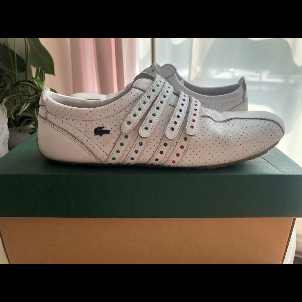 Lacoste White Sneakers (Size 9)